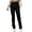 Black, variant on Women Denim Embroidered Straight Leg Pants Stretch Patch Denim Stacked Straight Leg Jeans For Women