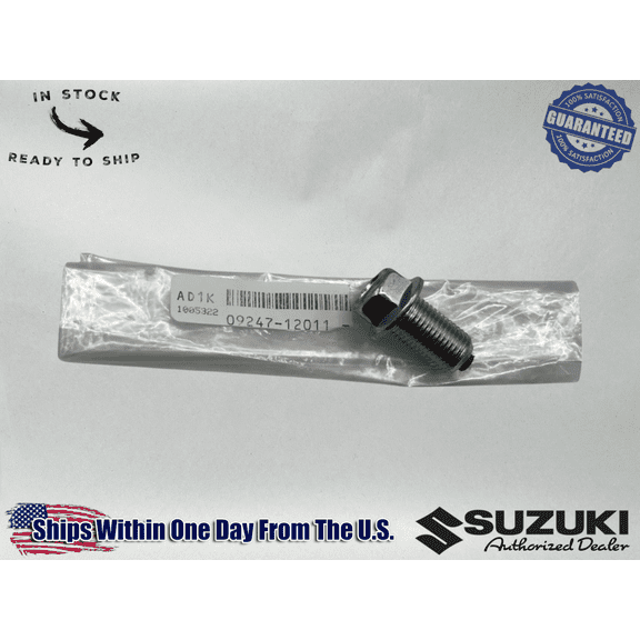 Suzuki OEM OIL PAN PLUG SAVAGE 650 SV650/S/A DRZ400/SM/S/E 09247-12011