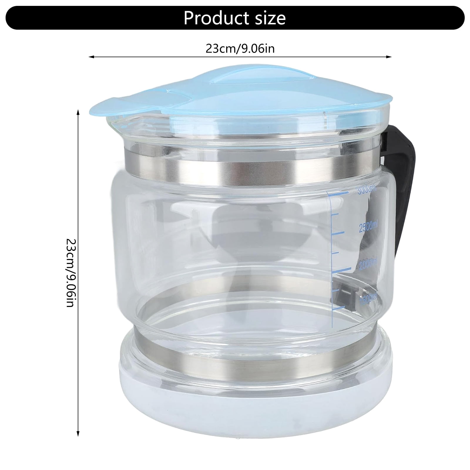 4L Glass Distillation Vessel For Countertop Distillers Easy Installation Distilled Water Maker Machine Accessories