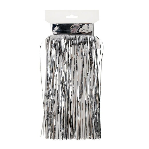 10 x 12" Silver Tinsel Icicle 4Pk