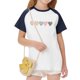 thumbnail image 5 of Blusas y camisas de manga corta con cuello redondo para niños y niñas, blusa de manga corta con estampado de cuello redondo, 5 of 7