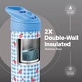 thumbnail image 3 of TAL 26oz Stainless Steel Ranger Water Bottle with Easy Sip Straw, Strawberry, 3 of 8