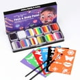 thumbnail image 1 of Watercolor Paint Palette Set 30 Colors Set Professional Face Split, 1 of 8
