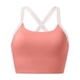 thumbnail image 3 of Levmjia Women's Sports Bra Seamless Elastic With Removable Pads Solid Color High Impact Support Wirefree Comfort Yoga Gym Running Daily Wear, 3 of 4