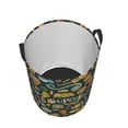thumbnail image 3 of Kll Colorful Hippie Waterproof Foldable Laundry Hamper Bucket With Handles For Storage Bin,Kids Room,Home Organizer (Medium), 3 of 8