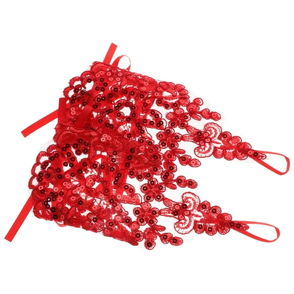 RENACLIPY Red Fabric Gloves for Little Girls, 1 Pair - Soft, Comfortable and Kids Gloves