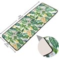 thumbnail image 2 of Dreamtimes Floral Tropical Palm Leaves Hallway Runner Rug 2'x6' Kitchen Rug with Rubber Backing Botanical Watercolor Non Slip Entryway Rug Runner Soft Area Rug for Hallway Bedroom Kitchen, 2 of 6