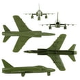 thumbnail image 4 of TimMee Plastic Army Men Cold War Fighter Jets - OD Green Airplanes Made in USA, 4 of 6