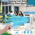 thumbnail image 7 of Evaporative Air Cooler, 3000CFM Swamp Cooler with Remote Control and 12H Timer, 4 Ice Packs, 3 Modes & Wind Speeds for Outdoor Indoor Use, 10.3 Gallon, 7 of 7