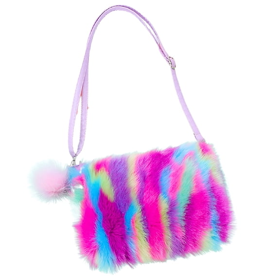 GASTROPOD 1Pcs Little Girls Purses Crossbody Bag for Kids Cute Design Plush Handbag Shopping for Party,Travel,Daily Use,School,Gift