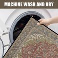 thumbnail image 2 of Washable Vintage Kitchen Mat 31"x20" Non Slip Soft Plush Low Profile Kitchen Rug, Distressed Medallion Oriental Style Sink Mat for Laundry Room Bedroom Office, 2 of 6