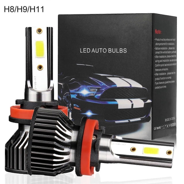 Bombilla para faros delanteros LED Y7 H8/h9/h11 6000k blanco frío COB de doble haz
