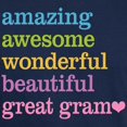 thumbnail image 3 of CafePress - Great Gram Amazing Awesome Dark T Shirt - Men's Classic Graphic Cotton T-Shirt, 3 of 4