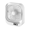 thumbnail image 3 of Pantalla digital ventilador eléctrico dormitorio recargable ventilador de circulación de escritorio, 3 of 11