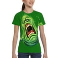 thumbnail image 4 of Ghostbusters Slimer Youth Unisex T-Shirt Crewneck Short Sleeve Double-Sided Print Tee Shirts Top For Boys Girls Kid Teen X-Large, 4 of 6