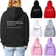thumbnail image 4 of Sudadera con capucha Dear Person Behind Me para mujer, moda personalizada, mensaje Be Kind, sudadera informal de invierno para exteriores, sudaderas holgadas, 4 of 5