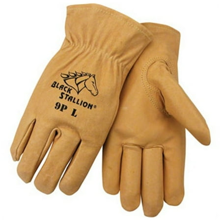 Pigskin Grain - Black Stallion 9P Premium Grain Pigskin Driving Gloves