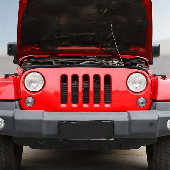 Furulu Hood To Grille Rubber Weather Strip Seal Fits For 2007-2018 Jeep Wrangler