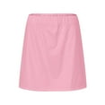 thumbnail image 4 of Tiqkatyck Skirts for Women, Womens Casual Solid Tennis Skirt Yoga Sport Active Skirt Shorts Skirt Long Skirt Pink, 4 of 6