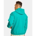 thumbnail image 3 of Hanes Mens Ecosmart Hooded Sweatshirt, 2XL, Athletic Teal, 3 of 5