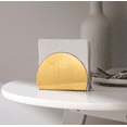 thumbnail image 1 of Clearance:Triangle Napkin Holder Stainless Steel Tissue Holder Tissue Holder Organizer Gold Napkin Holders for Kitchen Countertop, Dinner Tables (Golden), 1 of 2