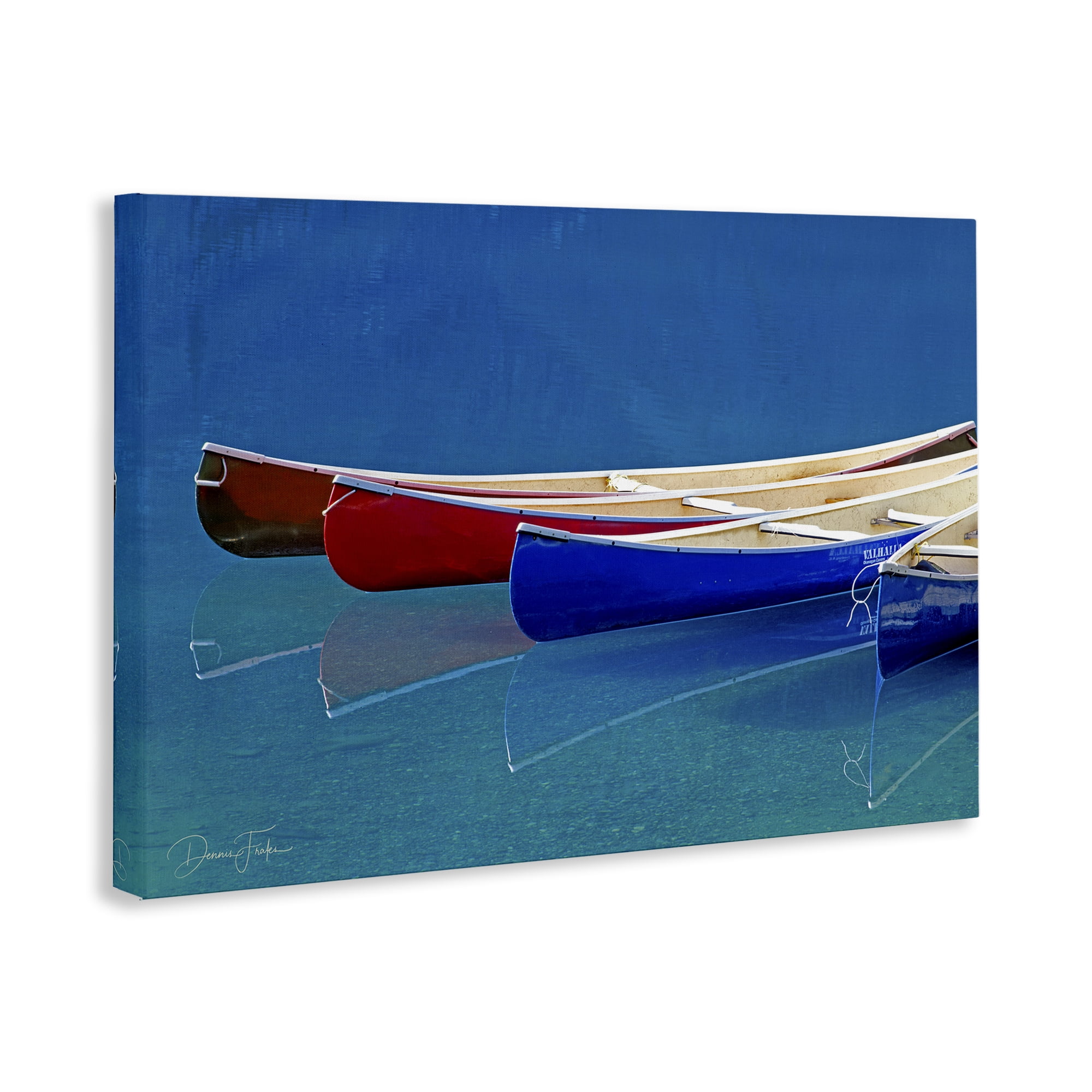 Stupell Industries Various Canoe Boats Transportation Photography Wrapped Canvas Art Print Wall Art, 36 x 24