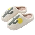 thumbnail image 1 of DQrwqpou Unisex algodón felpa antideslizantes Cactus zapatos interior suaves para invierno (40-41), 1 of 9
