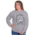 thumbnail image 3 of Cease The Day Skull Dagger Tattoo Unisex Plus Fleece Graphic Sweatshirt Brisco Brands 2X, 3 of 5