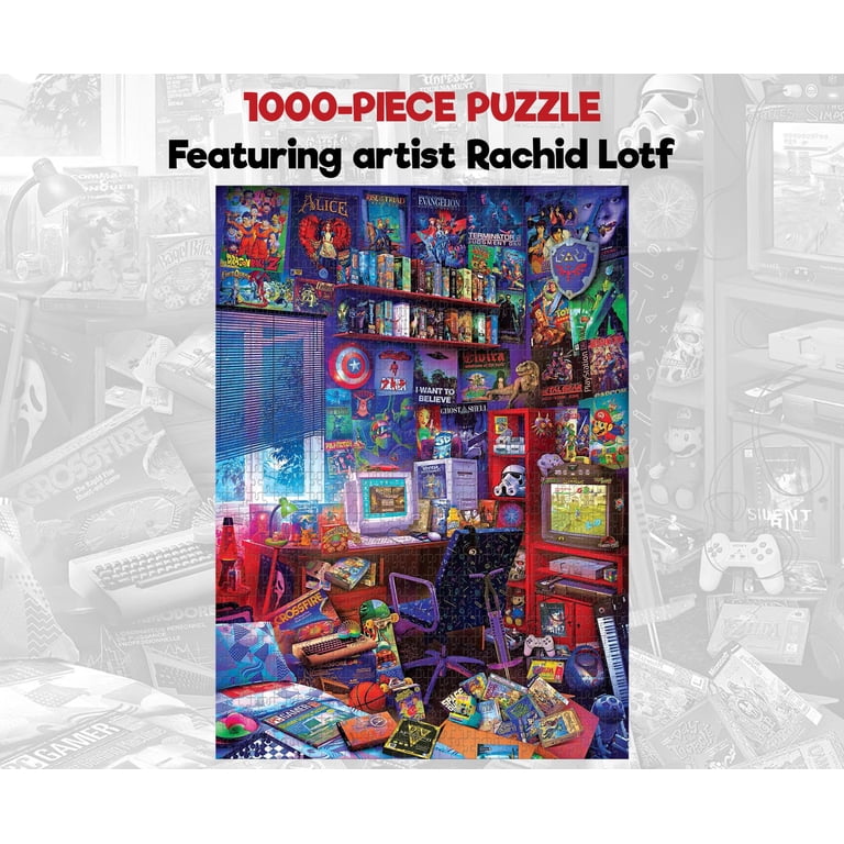 Toynk Toys 80s Game Room Pop Culture 1000 Piece Jigsaw Puzzle