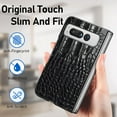 thumbnail image 3 of Compatible with Google Pixel Fold Case PU Leather Business Unique Fashion Protective Shock-Absorption Ultralight Luxury Cover for Men Women - Blue, 3 of 7