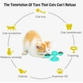 thumbnail image 2 of Windmill Cat Toy Turntable Cat Spinning Toy Teasing Interactive Cats Suction Cup Toy Indoor Cat Spinner Aggressive Kitty Toy Massage/Tickling Ball with Glowing Ball and Catnip, 2 of 6