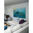 thumbnail image 5 of "Green Islands" Painting Print on Wrapped Canvas, 5 of 7