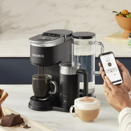 Keurig - K-Cafe SMART Single-Serve Coffee Maker and Latte Machine with WiFi Compatibility - Black