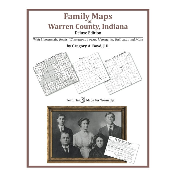 Family Maps of Warren County, Indiana, Deluxe Edition (Paperback)