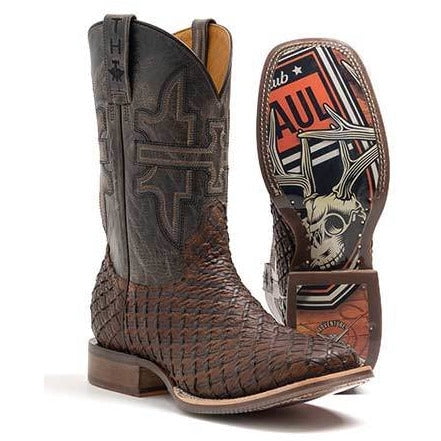 Men's Tin Haul Son Of A Buck Boots with TH Hunter Sole Handcrafted Brown