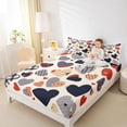thumbnail image 4 of Feelyou Chic Buffalo Plaid Queen Sheet Sets, Romantic Love Heart Flat Sheet, Kawaii Cartoon Style Queen Fitted Sheet, Luxury Bedroom Decor, 4-Piece, 4 of 7