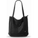 thumbnail image 1 of Bolso de pana con cremallera, impermeable, para mujer, con bolsillos y compartimentos, de gran capacidad, para el hombro., 1 of 5