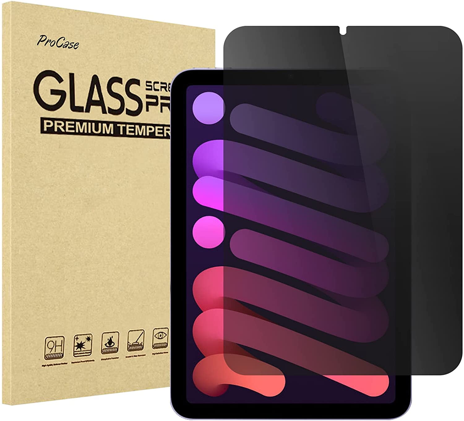 Premium Tempered Glass Film. Screen Protector Compatible with Apple iPad mini 6 5G 2021 Manlian 2-Pack 8.3 inch