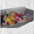 thumbnail image 6 of Pastel Soft Flannel Fleece Throw Blanket, Oil Painting Style Abstract Watercolors Brushstrokes Mottled Messy Vibrant Print, Cozy Plush for Indoor and Outdoor Use, 50" x 60", Multicolor, by Ambesonne, 6 of 6