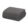thumbnail image 1 of Crover Cobija Térmica Individual de Algodón Waffle para Todas las Estaciones, Color Gris Oscuro, 1 of 2
