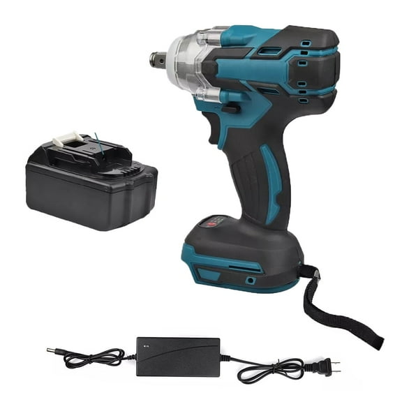 MYJTOPUS Cordless Electric Impact Wrench Gun with Charger and Battery