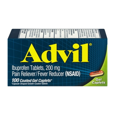 Advil Advanced Medicine for Pain Gel Caps 100, Ct (Best For Swelling Tylenol Or Advil)