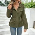 thumbnail image 5 of Sakmal Women Barn Jacket Green Coat Outerwear Women Jackets Fall M, 5 of 8