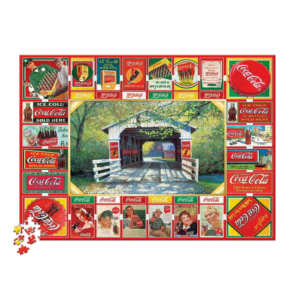 Springbok 1000 Piece Jigsaw Puzzle Coca Cola Gameboard Made in USA