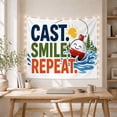 thumbnail image 5 of Fish More Worry Less Bass Tapestry Wall Hanging, 5 of 7