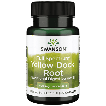 Swanson Full Spectrum Yellow Dock Root 400 mg 60 Capsules