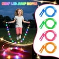 thumbnail image 2 of LED Light-Up Jump Rope for Kids - Adjustable Glowing Skipping Rope with Colorful Luminous Effects, Fitness Jumping Rope for Boys/Girls Workout,Orange, 2 of 6