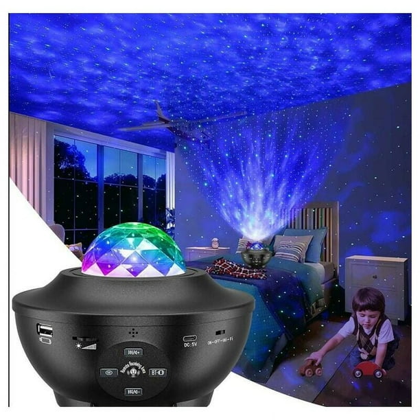 Proyector de galaxia con olas oceánicas, decoración de escena estrellada para un ambiente romántico, altavoz Bluetooth para decoración de salas de fiesta, regalo perfecto para amigos y familiares