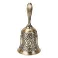 thumbnail image 4 of JeashCHAT Retro Metal Tone Copper School Dinner Shop Hand Bell Tea Bell Hand Held Clearance, 4 of 5