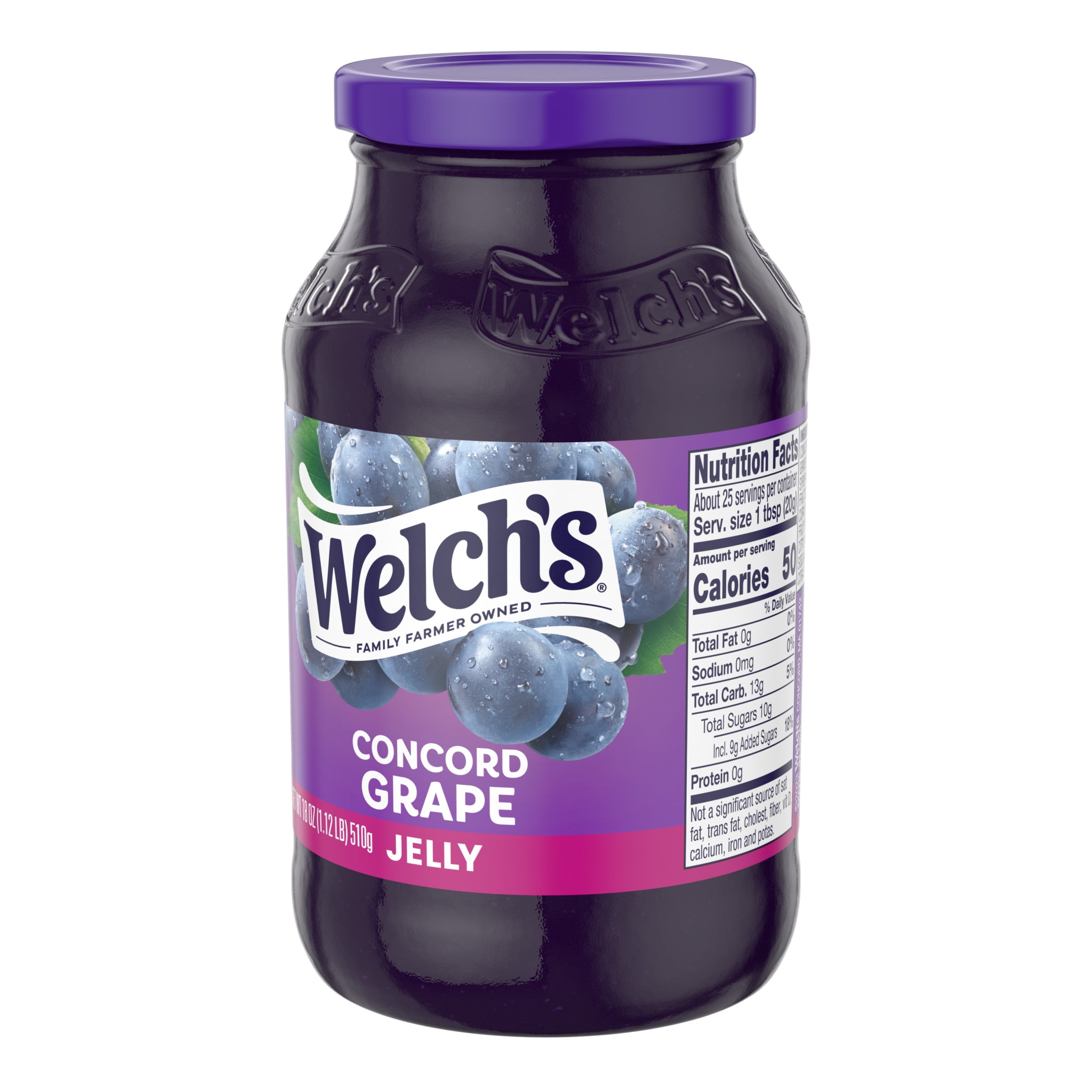 (12 pack) Welch's Concord Grape Jelly, 18 oz Jar